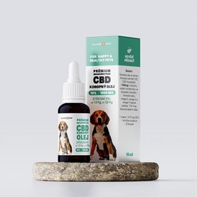 CBD olej pro zvířata 10% 10 ml střední pes – Zboží Mobilmania