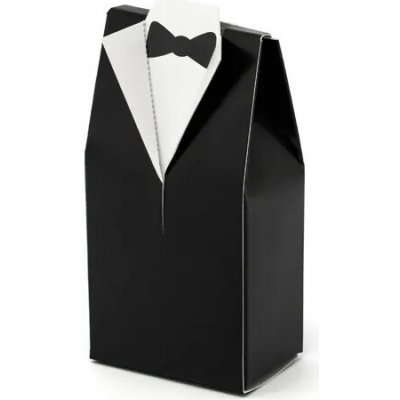 PartyDeco PartyDeco Svatební krabičky na dárky - Ženich 10 ks – Hledejceny.cz