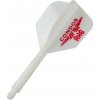 Letka na šipku CONDOR AXE Small White Logo Red Long