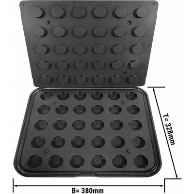 G.Gastro Formy pro stroj na tartaletky TMNP - Tvar tartaletek: Kulaté - Ø 37 mm - Výška: 16 mm - pro 30 tartaletek - nepřilnavý povrch - D11886344 – Hledejceny.cz