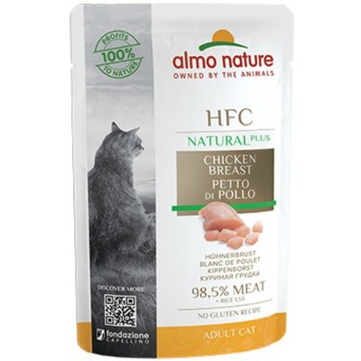 Almo Nature HFC Natural Plus Kuřecí prsa 55 g – Zbozi.Blesk.cz