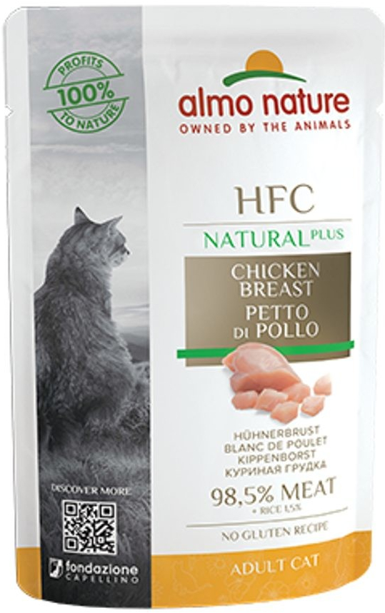 Almo Nature HFC Natural Plus Kuřecí prsa 55 g