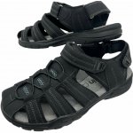 Cabin oánské černé sandály s uzavřenou špičkou a odepínacím páskem černé – Zboží Dáma