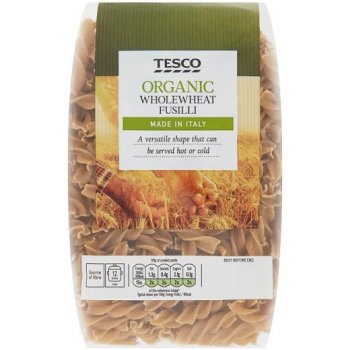 Tesco Bio těstoviny celozrnné semolinové sušené 0,5 kg