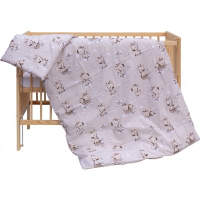 Scarlett povlečení do postýlky 2dílné Fiki béžové 135 x 100 cm – Sleviste.cz