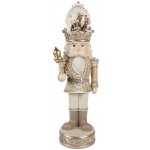 Clayre & Eef Clayre & Eef Béžová dekorace Louskáček Nutcracker s LED světýlky - 14*14*49 cm / 3*AA – Hledejceny.cz