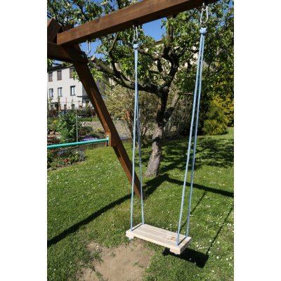 OHENVZAHRADE.CZ Dřevěná přírodní závěsná houpačka Karel 42 x 18 cm – Hledejceny.cz