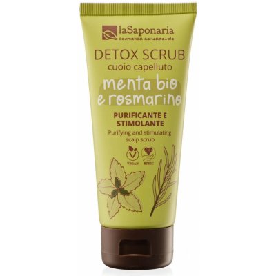 laSaponaria Detoxikační peeling na pokožku hlavy s mátou a rozmarýnem 100 ml – Zboží Dáma