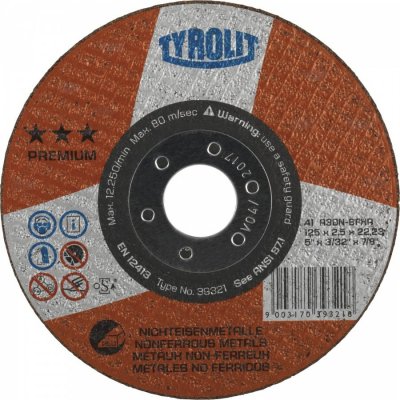 Tyrolit Řezný kotouč 125 x 1,6 x 22,2 mm RAL125/1.6SE – Hledejceny.cz