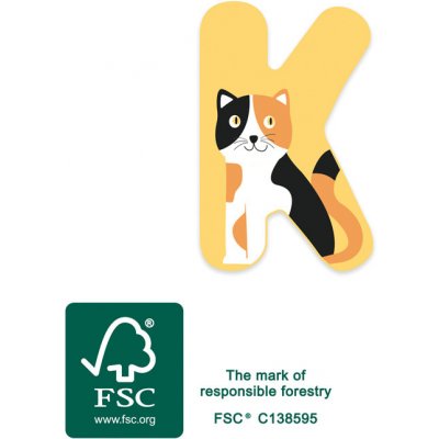 small foot Dřevěné písmeno K – Sleviste.cz