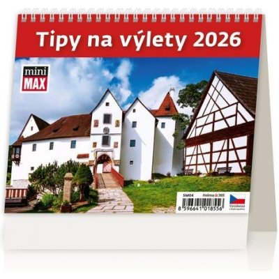 stolní MiniMax Tipy na výlety / 16,4cm x 17,1cm / SM04-26 2026 – Sleviste.cz