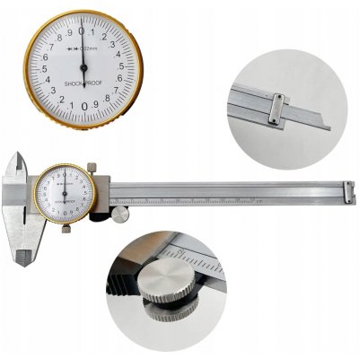 VOREL Měřítko posuvné 150 x 0,02 mm ručičkové – Sleviste.cz
