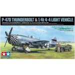 Tamiya P 47D Thunderbolt Bubbletop & Ton 4x4 Light Vehicle Set1:4 1:48 – Hledejceny.cz