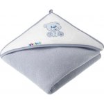 Akuku Froté osuška s kapucí 100x100cm šedý medvídek – Zboží Dáma Akuku Froté osuška s kapucí 100x100cm šedý medvídek – Zboží Dáma