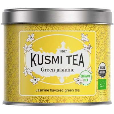 Kusmi Tea Green Tea with Jasmine sypaný čaj v kovové dóze 100 g – Zbozi.Blesk.cz