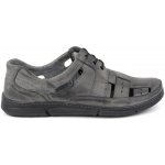 Pánské kožené šněrovací letní boty 600K šedé – Hledejceny.cz