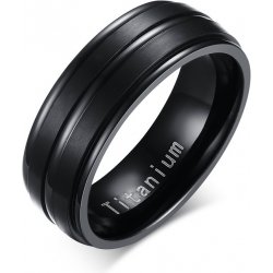 Steel Edge prsten pro muže z titanu JCFTR012BK