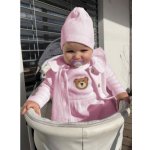 Kojenecká bavlněná čepička New Baby Luxury clothing bílá – Zboží Dáma