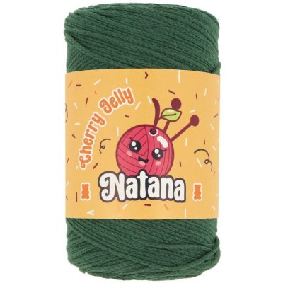 Natana Cherry Jelly macrame cotton provázek smaragdový zelený 28 – Zboží Dáma
