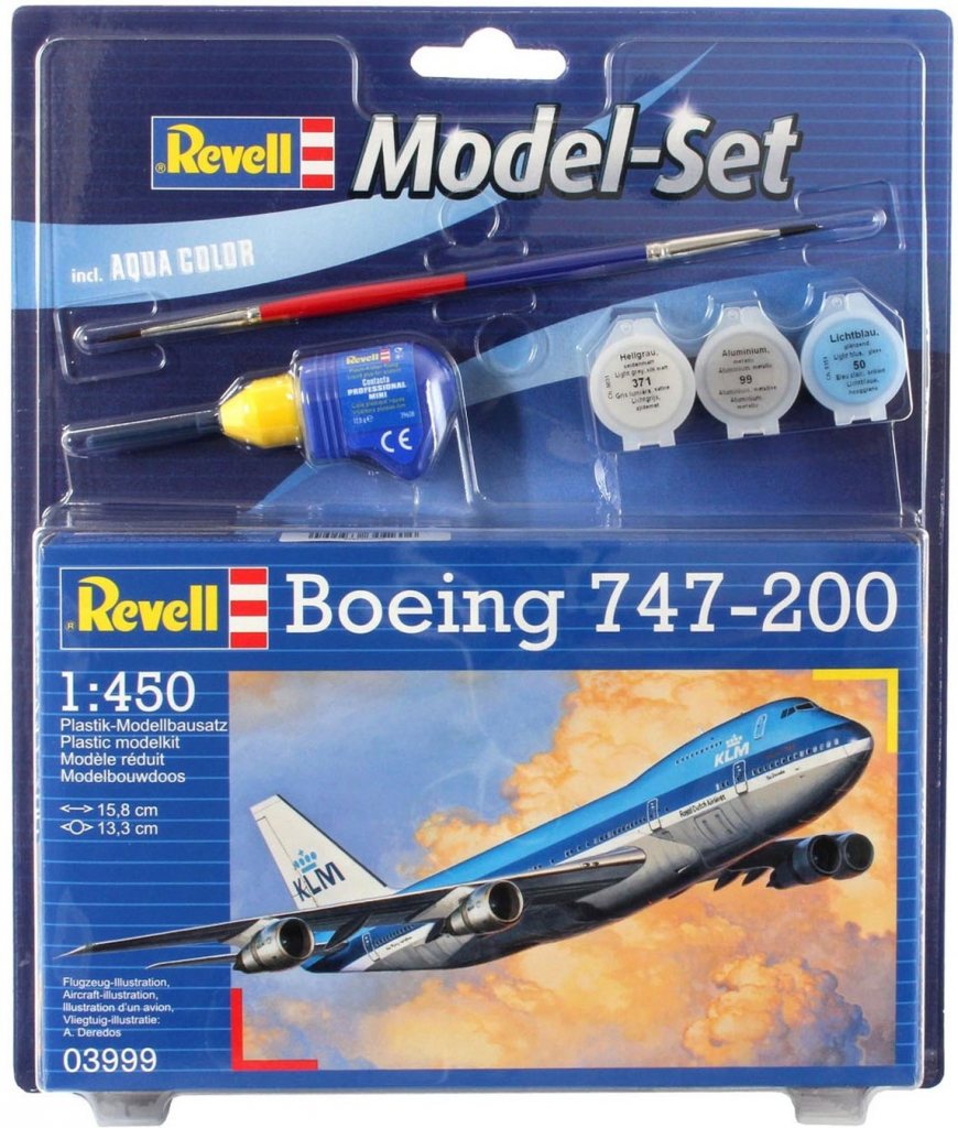 Revell ModelSet letadlo 63999 Boeing 747-200 1:450