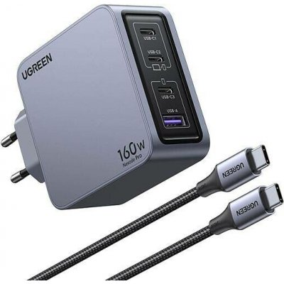 USB nabíječka UGREEN Nexode 160 W 4port GaN Rychlon – Sleviste.cz