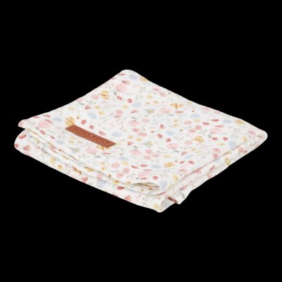 Little Dutch Osuška swaddle 120×120 Květiny a motýli – Zboží Dáma