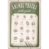 Obraz Postershop Plechová cedule: Animal tracks - 30x20 cm