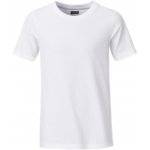 James & Nicholson Daiber Klasické chlapecké tričko z biobavlny 8008B Bílá – Zboží Mobilmania