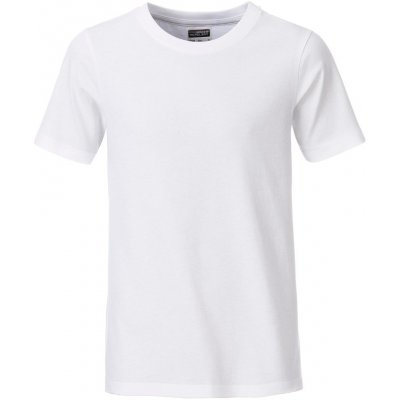 James & Nicholson Daiber Klasické chlapecké tričko z biobavlny 8008B Bílá – Zboží Mobilmania