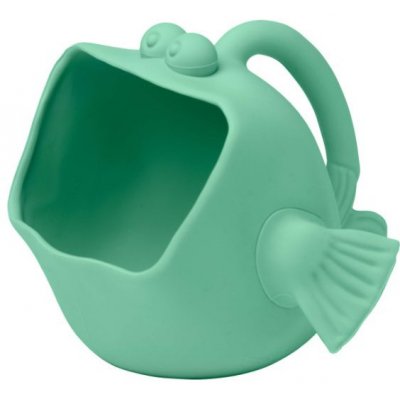 Scrunch Silkonový kyblík a konvička 2v1 ve tvaru ryby Mint – Zboží Dáma