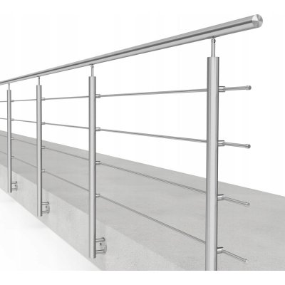 Balustrada AVIS nerezová ocel stříbrná 100 cm pro přišroubování 4 sloupky – Zboží Mobilmania
