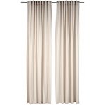LIVARNO Sada závěsů, 135 x 254 cm, 2dílná (béžová) – Zboží Dáma