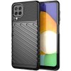 Pouzdro a kryt na mobilní telefon Samsung Pouzdro Thunder case Samsung Galaxy A22 4G černé