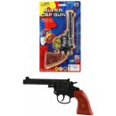 Teddies Revolver/pistole na kapsle 8 ran plast 20cm na kartě 15x25x3cm