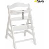 Jídelní židlička Hauck Alpha+ dřevěná bílá