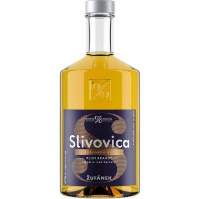 Žufánek Slivovica z Dubového Sudu 45% 0,5 l (holá láhev)