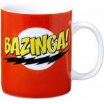 Keramický hrnek CurePink Big Bang Theory/Teorie velkého třesku Bazinga bílý 300 ml – Zbozi.Blesk.cz