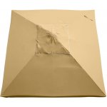 MVIA (Moravia Propag) Náhradní potah na slunečník 3,5 × 3,5 m (béžový, s volánem) – Zboží Dáma