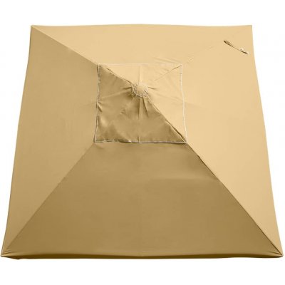 MVIA (Moravia Propag) Náhradní potah na slunečník 3,5 × 3,5 m (béžový, s volánem) – Zboží Dáma