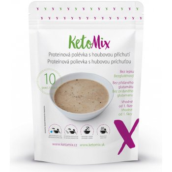 KetoMix Proteinová polévka s houbovou příchutí 10 porcí 250 g