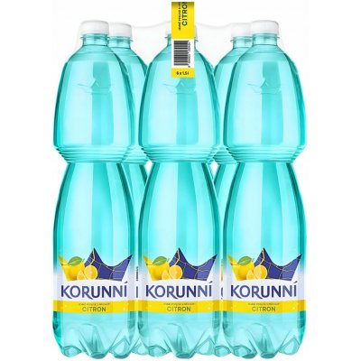 Korunní jemně perlivá citrón 6 x 1,5 l – Hledejceny.cz