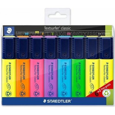 Staedtler Textsurfer Classic 364 6+2 různých barev – Hledejceny.cz