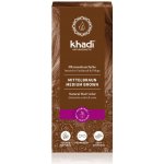 Khadi rostlinná barva na vlasy Henna STŘEDNÍ HNĚDÁ 100 g – Sleviste.cz