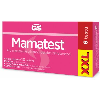 GS Mamatest Těhotenský test 6 ks XXL – Hledejceny.cz