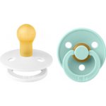 Bibs Colour přírodní kaučuk 2ks White / Mint – Zboží Mobilmania