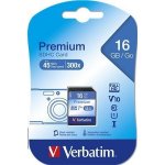 Verbatim SDHC 16 GB Class 10 43962 – Sleviste.cz