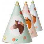 PartyDeco Čepičky papírové Koník 6 ks 16cm mix – Sleviste.cz