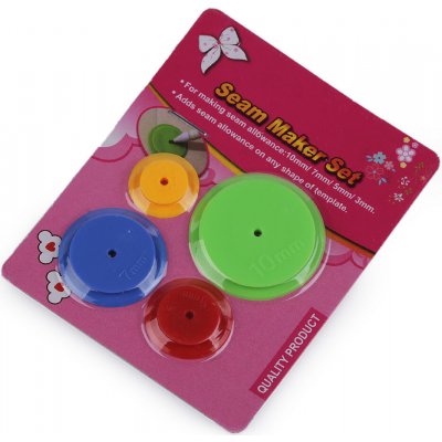 Pomůcka pro označení přídavku švu, sada 4 ks mix 1 karta – Zboží Mobilmania