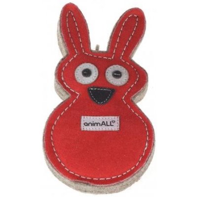 animALL Hračka Králík natural kůže podložená plstí 18 x 11 cm – Zboží Dáma