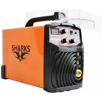 Sharks 250-Y10 MIG/MMA IGBT + hořák + kabely + ventil + láhev CO2 plná